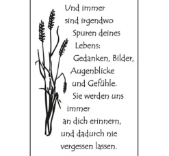 Clear Stamps "Spuren deines Lebens"
