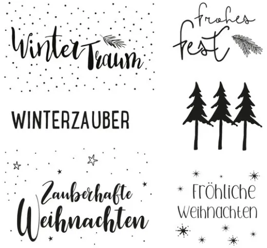 Clear Stamps "Weihnachtsgrüße"