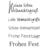 Clear Stempel-Set "Weihnachtsgruß"