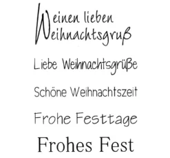 Clear Stempel-Set "Weihnachtsgruß"