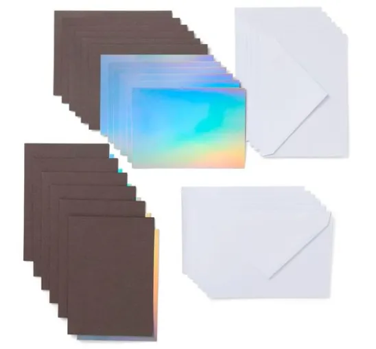 Cricut Joy Doppelkarten mit Einleger & Umschlägen "Insert Cards", 11,43 x 15,87