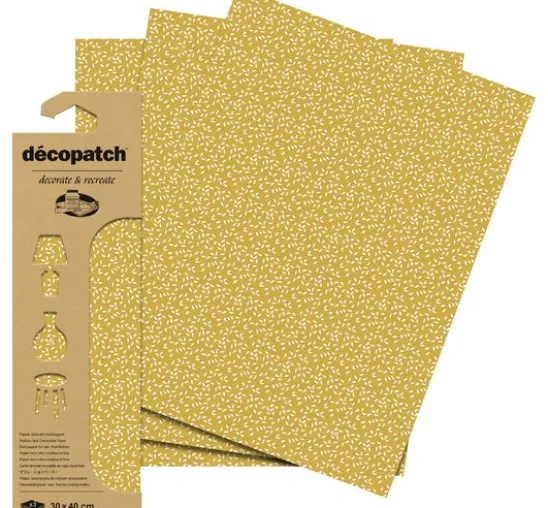 Décopatch Hot-Foil Papier "Leaves"
