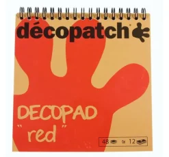 Décopatch Papierblock "Decopad Red"