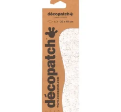 Décopatch-Papier "Krakelee-Weiß"