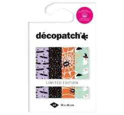 Décopatch Pocket Hot-Foil Collection "Halloween Spinnen und Fledermäuse"