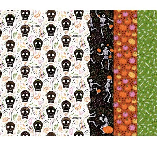 Décopatch Pocket Hot-Foil Collection Mix and Patch "Halloween Skelette"