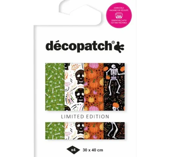 Décopatch Pocket Hot-Foil Collection Mix and Patch "Halloween Skelette"