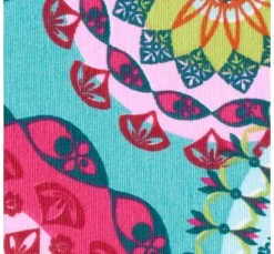 Dekostoff Leinenoptik "Mandala Multicolor"
