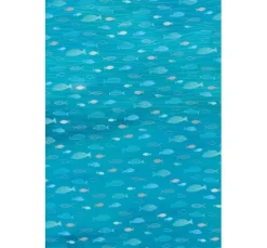 Designkarton "Hotfoil", Fische