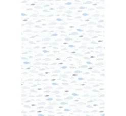 Designkarton "Hotfoil", Fischschwarm