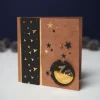 Doppelkarten mit Umschlägen "Kraftpapier", 12,5 x 12,5 cm, 50 Stück
