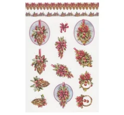 3D-Stanzbogenbuch "Christmas Baubles"
