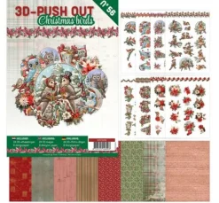 3D-Stanzbogenbuch "Christmas Birds"