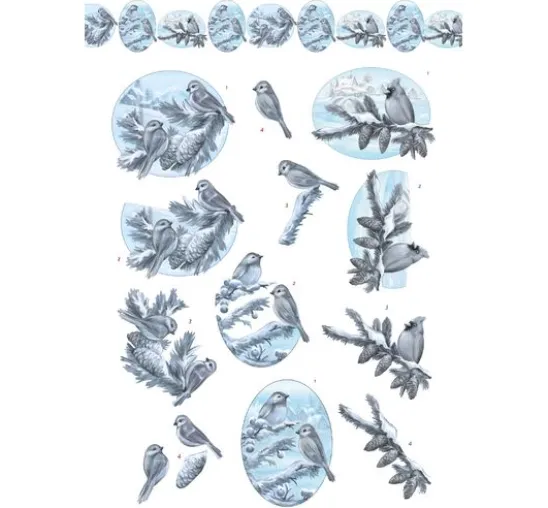 3D-Stanzbogenbuch "Winter Charme"