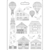 3D-Texturform "Sea Land - Houses and Lighthouse"