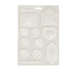 3D-Texturform "Shabby Rose - Letters & Seals"