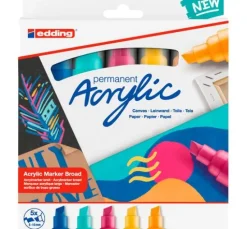 edding 5000 Acrylic "Acrylmarker - Abstrakt", Breit, 5er-Set