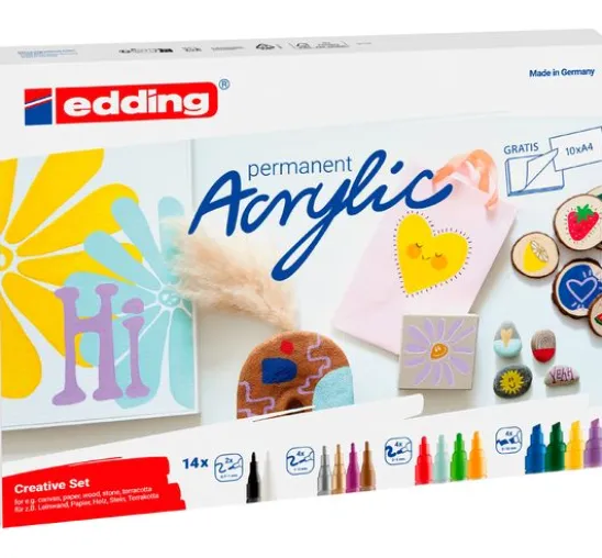 edding Acrylic "Acrylmarker Creative Set", 14er-Set