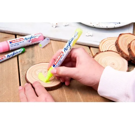 edding 5100 Acrylic "Acrylmarker - Pastell", Mittel, 5er-Set
