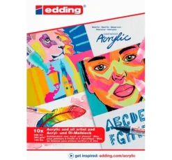 edding Acryl-/Ölmalblock