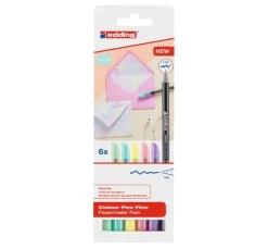 edding 1200 Colour Pen Fine Pastell, 6er-Set