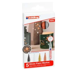 edding 751 Glanzlack-Marker Metallic, 5er-Set