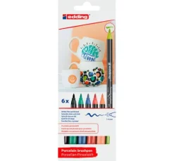 edding 4200 Porcelain brushpen "Vivid", 6er-Set