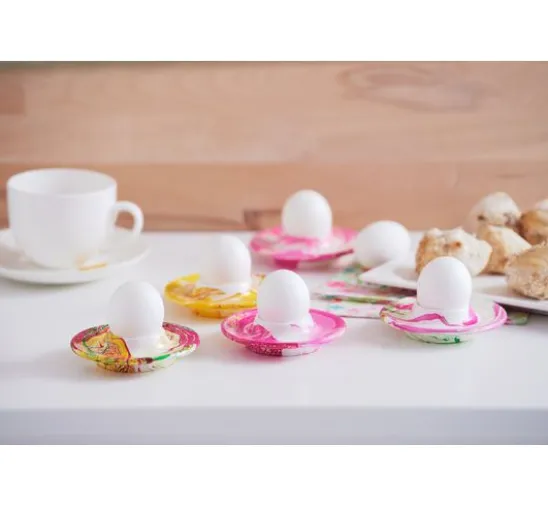 Eierbecher "Flach", Porzellan, 12 Stück