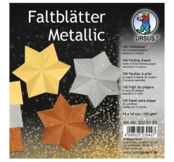 Faltblätter "Metallic"