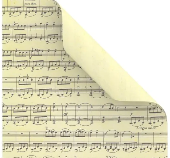 Faltblätter "Text und Noten"