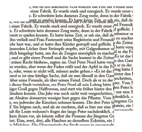 Faltblätter "Text und Noten"
