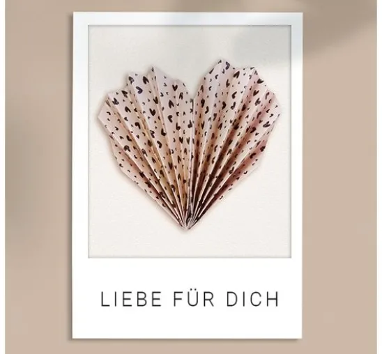 Faltblätter "With Love"