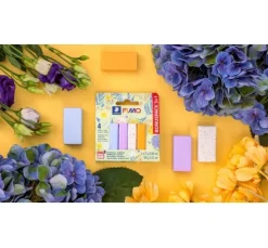 FIMO soft Materialpackung "Pastell and Botanical", 4 Farben