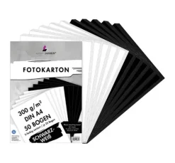Fotokarton-Sortierung "Schwarz-Weiß"