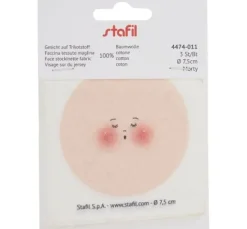 Gesicht auf Trikotstoff 
