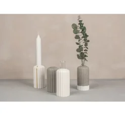Gießform "Vase geriffelt"