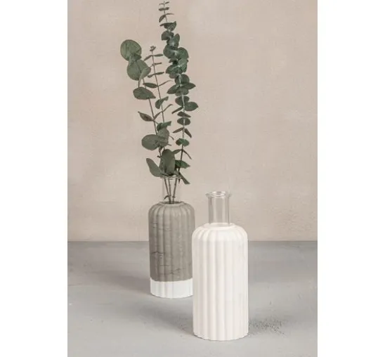Gießform "Vase geriffelt"