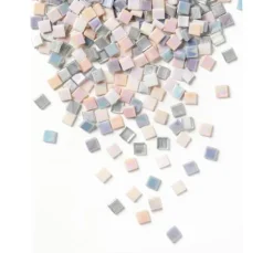 Glas-Mosaiksteine Mix, farbig sortiert