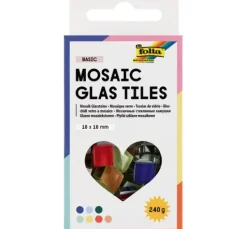 Glas-Mosaiksteine Mix, farbig sortiert