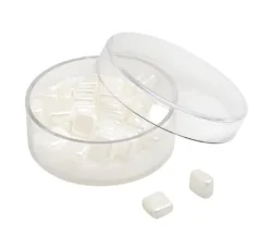 Glasperle "Quadratisch", 35 Stück