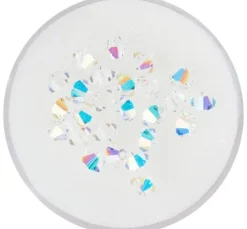 Glasschliffglitzerperlen, 4 mm