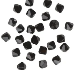 Glasschliffglitzerperlen, 4 mm