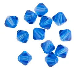 Glasschliffglitzerperlen, 6 mm