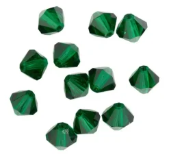 Glasschliffglitzerperlen, 6 mm