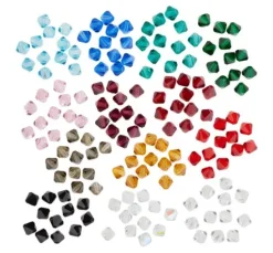 Glasschliffglitzerperlen, 6 mm