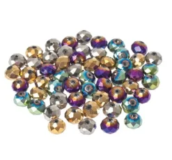 Glasschliffperlen, 10 mm, 35 Stück