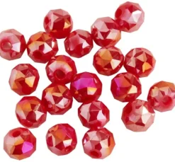 Glasschliffperle Rund, 6 mm