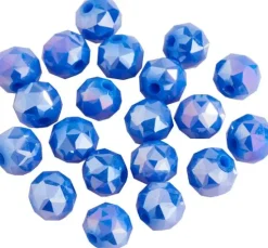 Glasschliffperle Rund, 6 mm