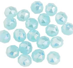 Glasschliffperle Rund, 6 mm