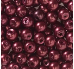 Glaswachsperlen, Ø 4 mm, 100 Stück